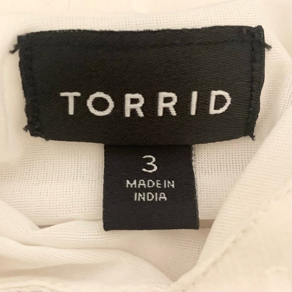 Torrid Swiss Clip Dot Embroidered Floral Ruffle Strap Tank Plus Size 3X - Picture 4 of 4